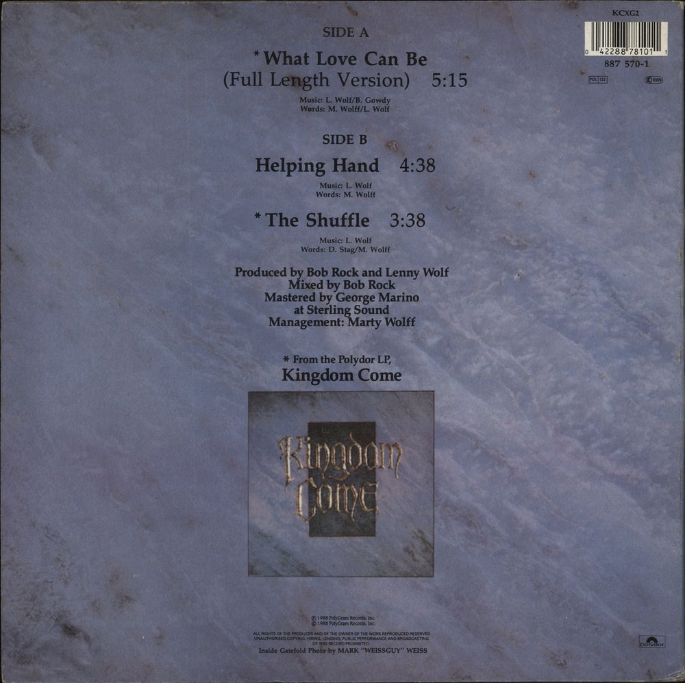 Kingdom Come (80s) What Love Can Be UK 12" vinyl single (12 inch record / Maxi-single) 042288781011