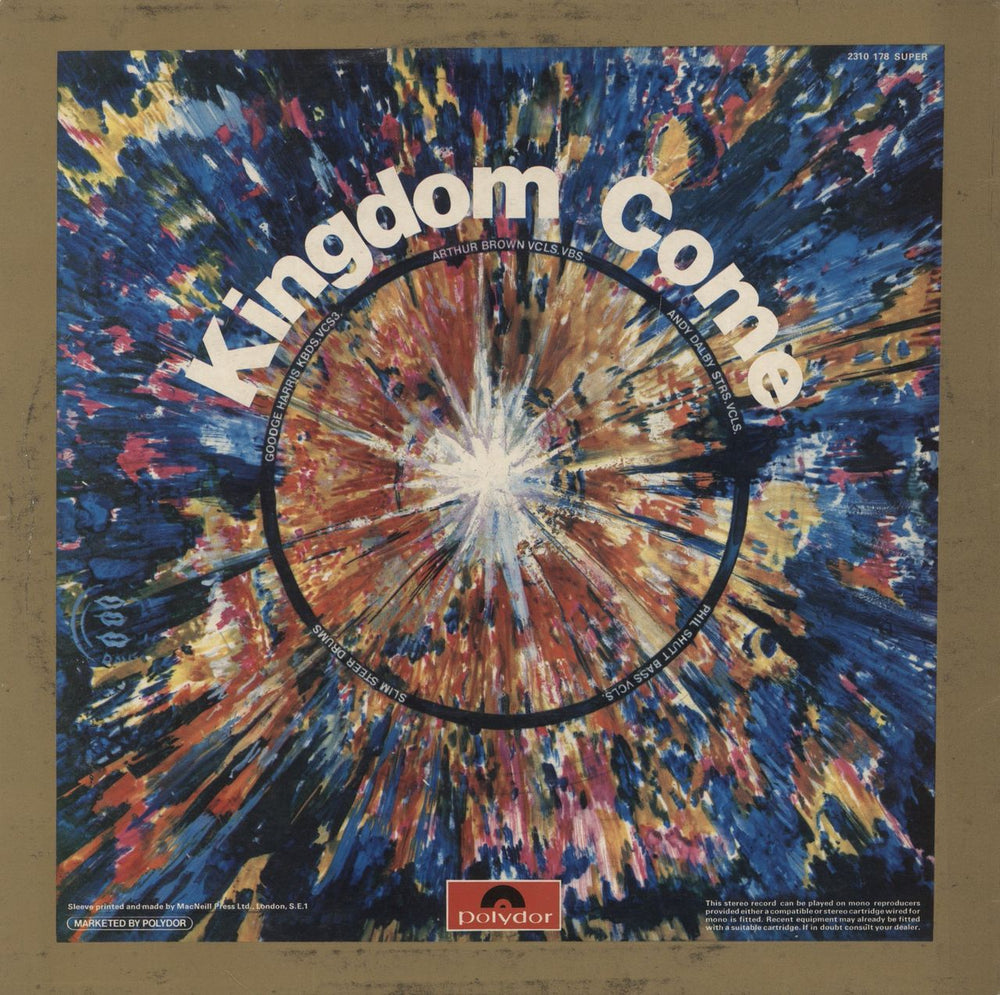 Kingdom Come (Arthur Brown) Kingdom Come - VG UK vinyl LP album (LP record)