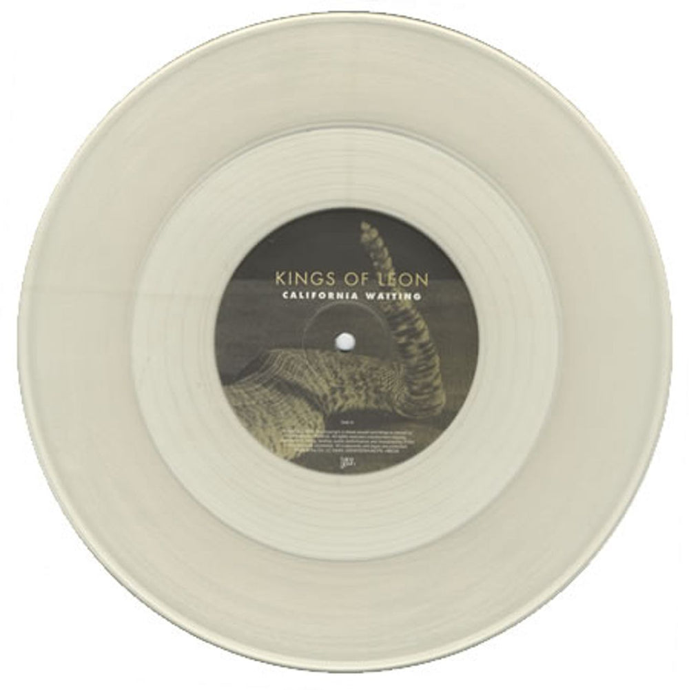 Kings Of Leon California Waiting - Clear Vinyl UK 10" vinyl single (10 inch record) KOL10CA273278