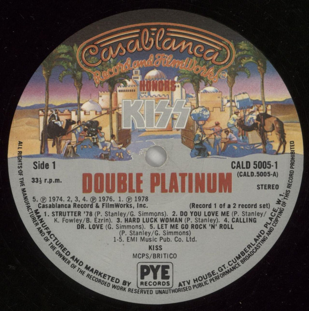 Kiss Double Platinum - EX US 2-LP vinyl record set (Double LP Album) KIS2LDO14345