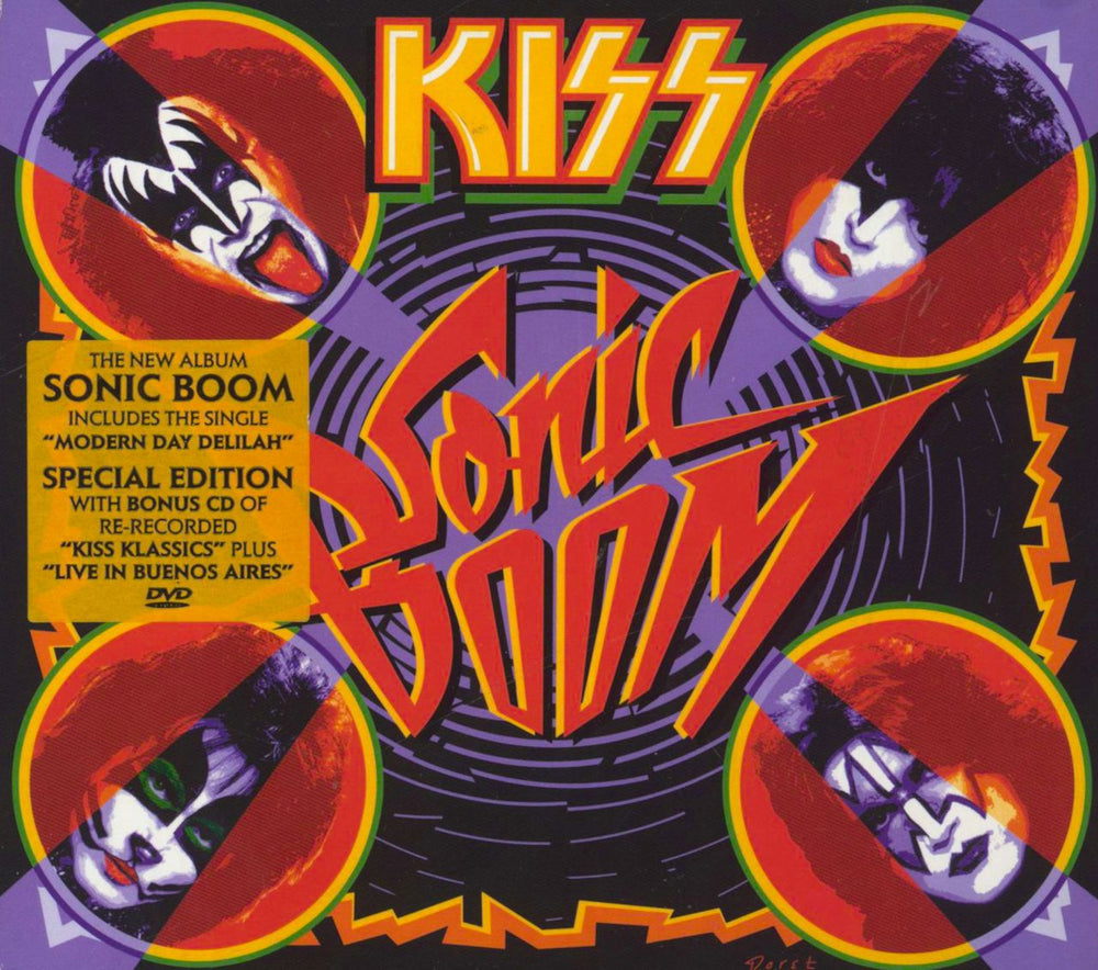 Kiss Sonic Boom UK 3-disc CD/DVD Set RR78055