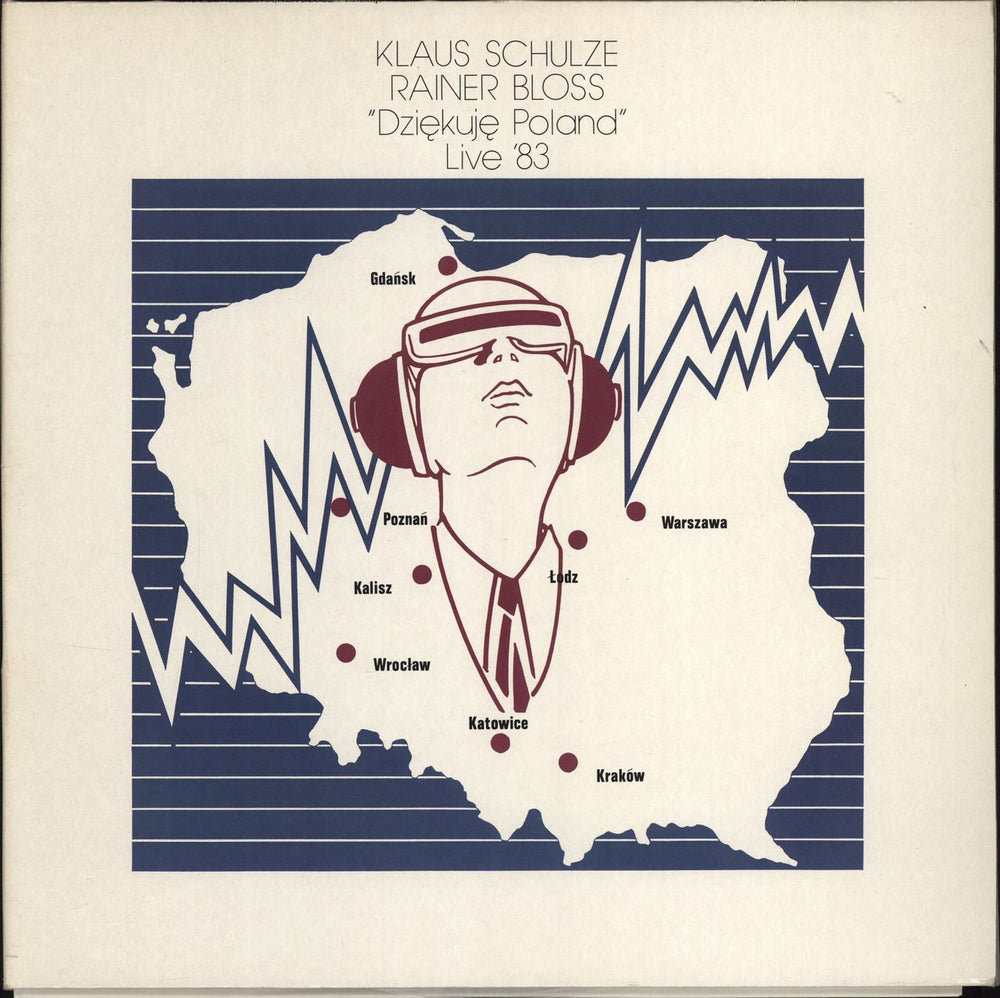 Klaus Schulze Dziekuje Poland Live 83 German 2-LP vinyl record set (Double LP Album) 817620-1ME