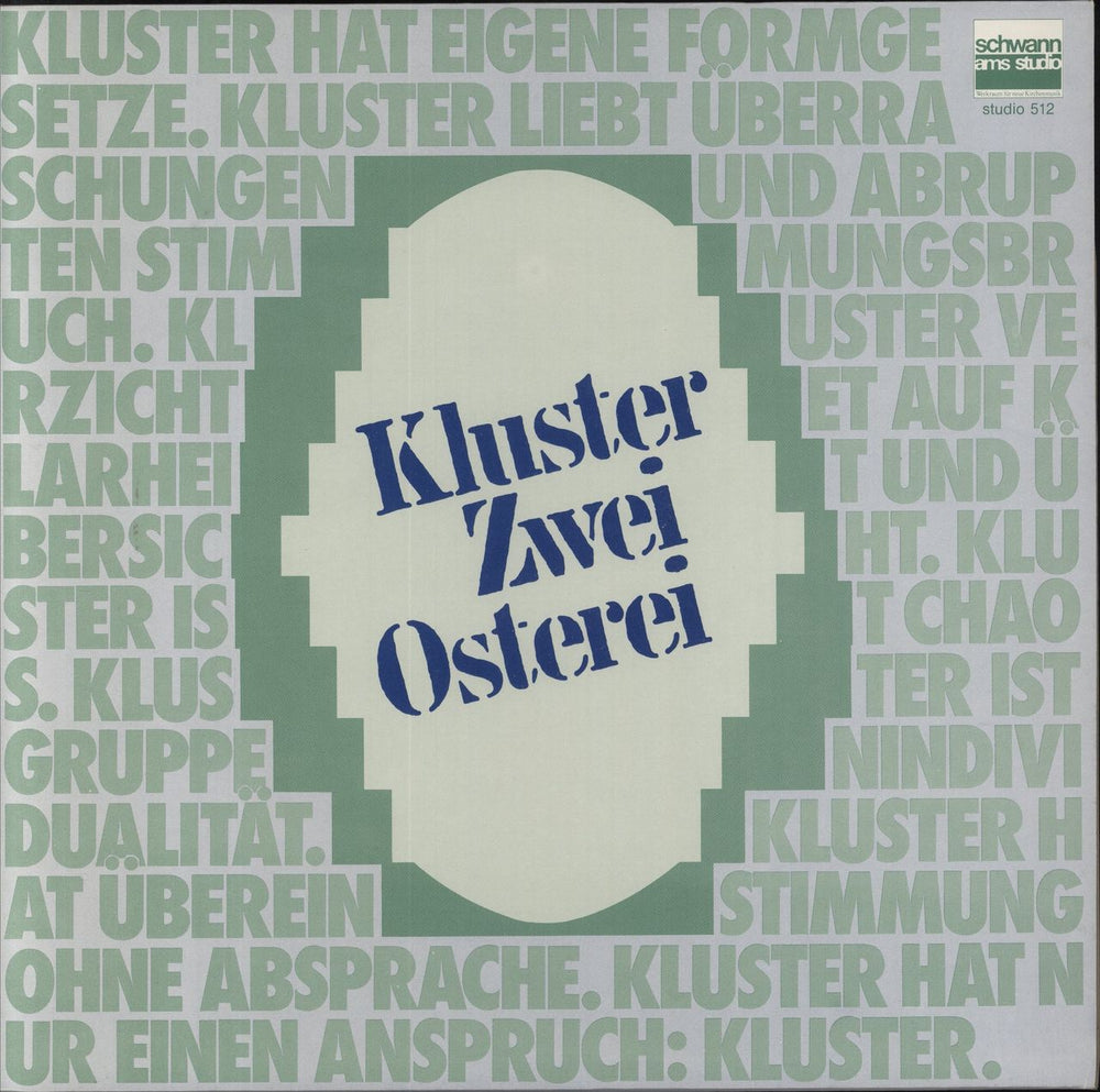 Kluster Zwei-osterei German vinyl LP album (LP record) AMS512