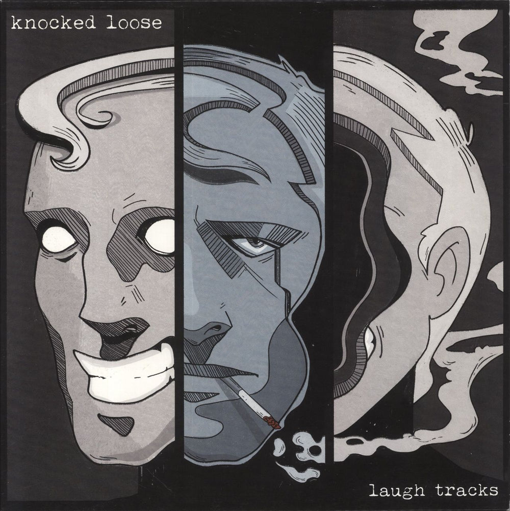Knocked Loose Laugh Tracks - Black, Blue & White Smash Vinyl US vinyl LP album (LP record) PNE192