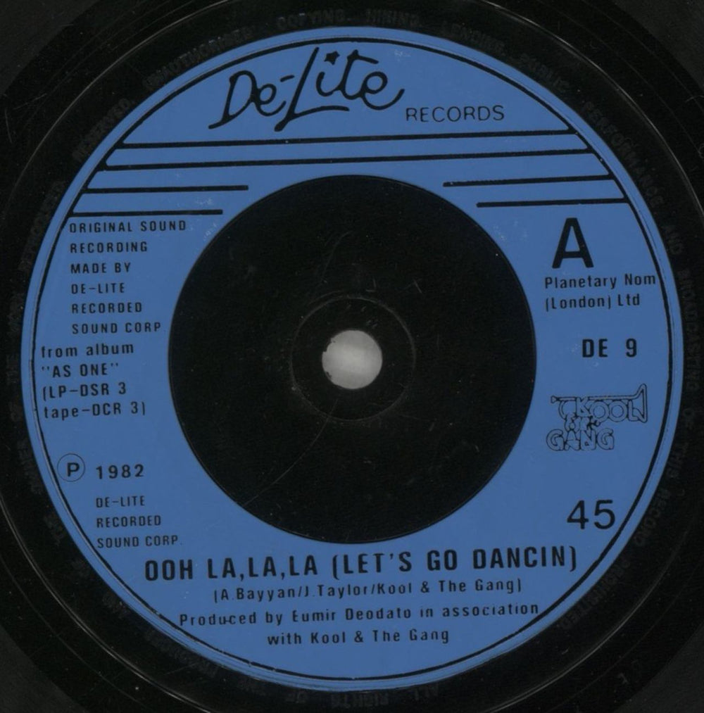 Kool & The Gang Ooh La, La, La (Let's Go Dancin) - Picture sleeve UK 7" vinyl single (7 inch record / 45) KOO07OO574646