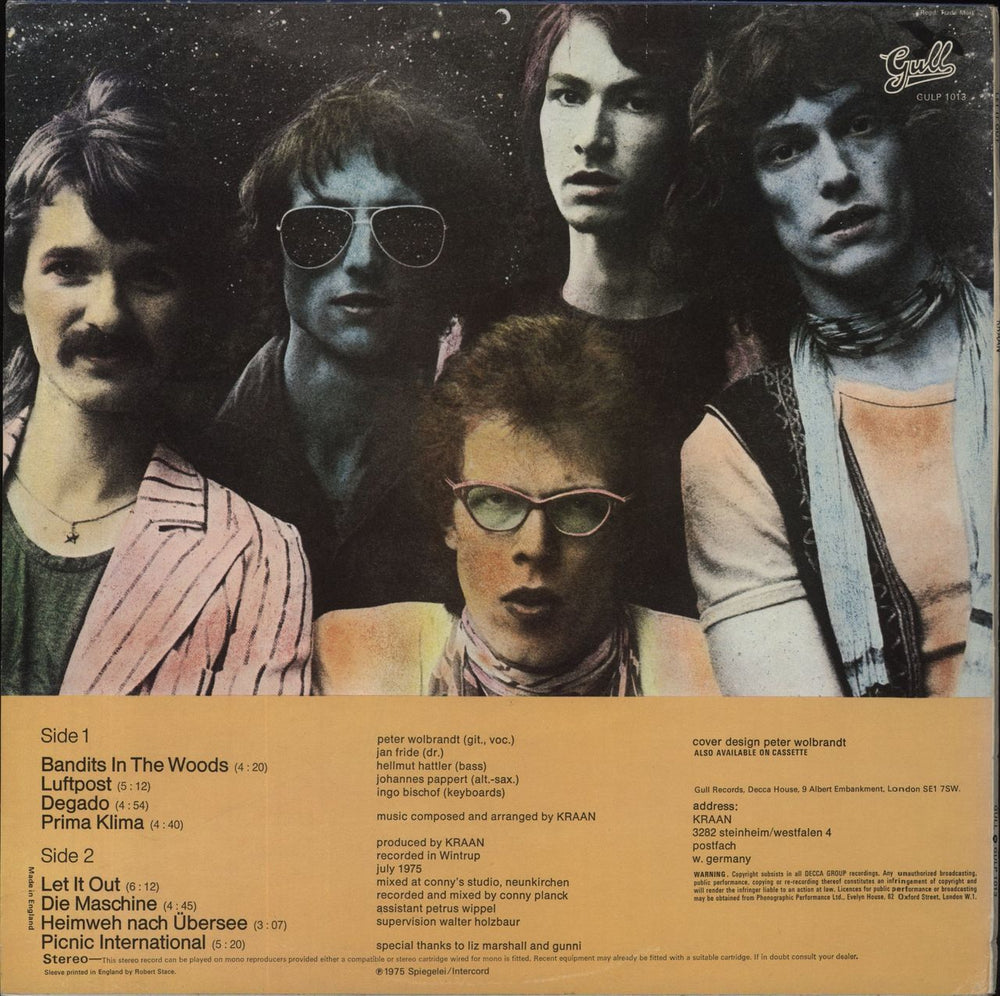 Kraan Let It Out UK vinyl LP album (LP record)