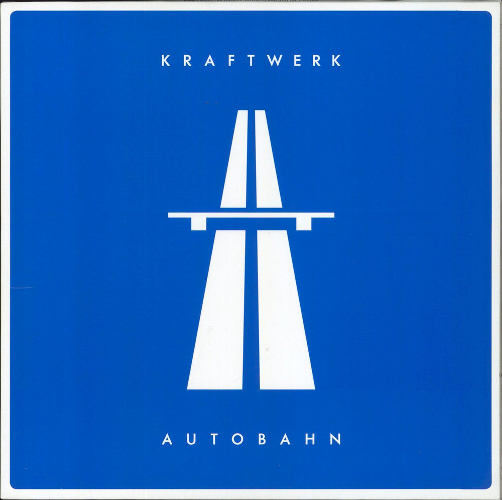 Kraftwerk Autobahn - Blue Vinyl UK vinyl LP album (LP record) 5099996601419