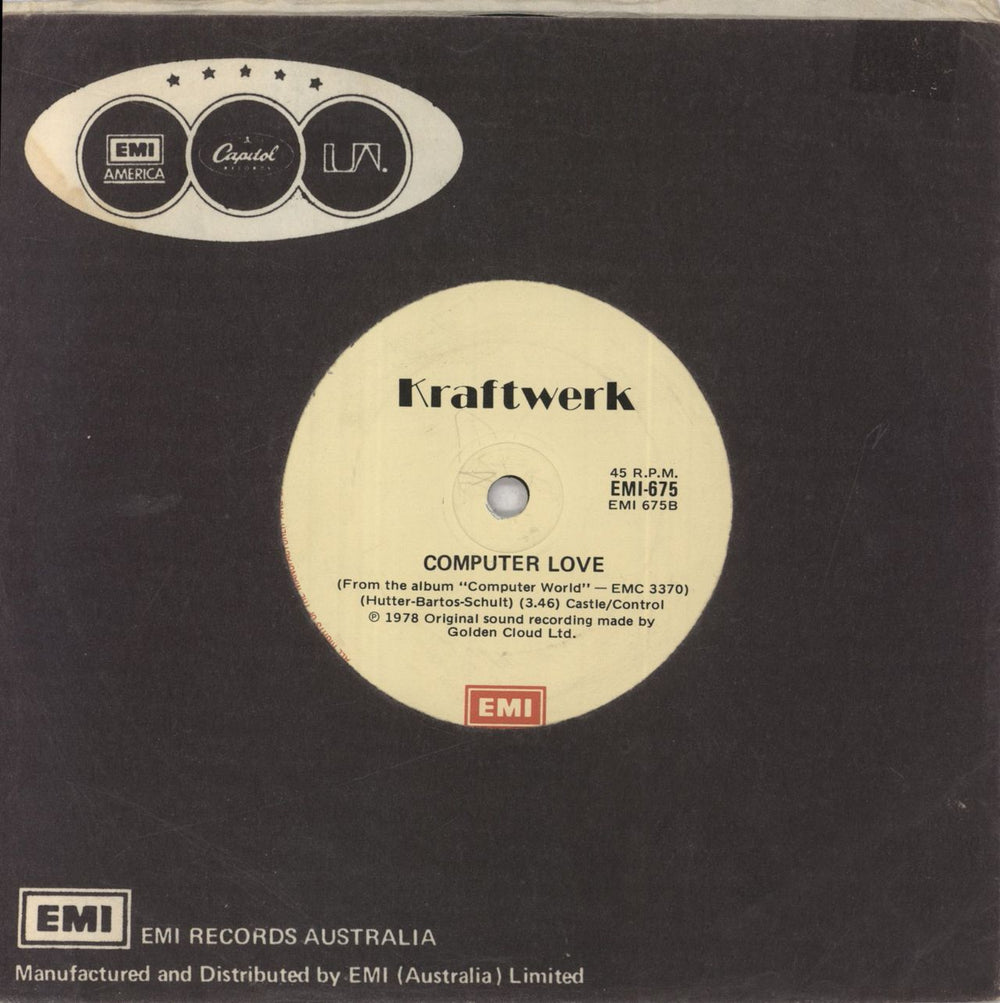 Kraftwerk The Model Australian 7" vinyl single (7 inch record / 45)