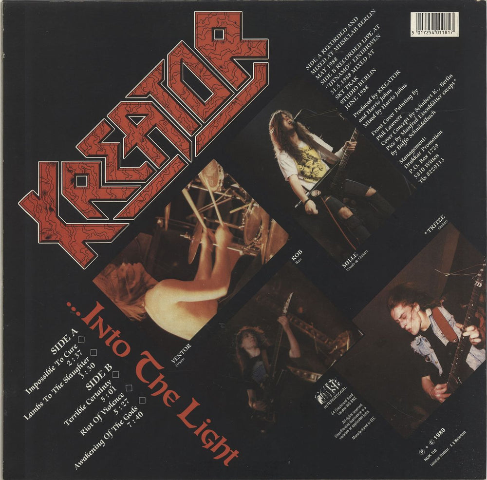 Kreator Out Of The Dark ... Into The Light UK 12" vinyl single (12 inch record / Maxi-single) 5017254011817