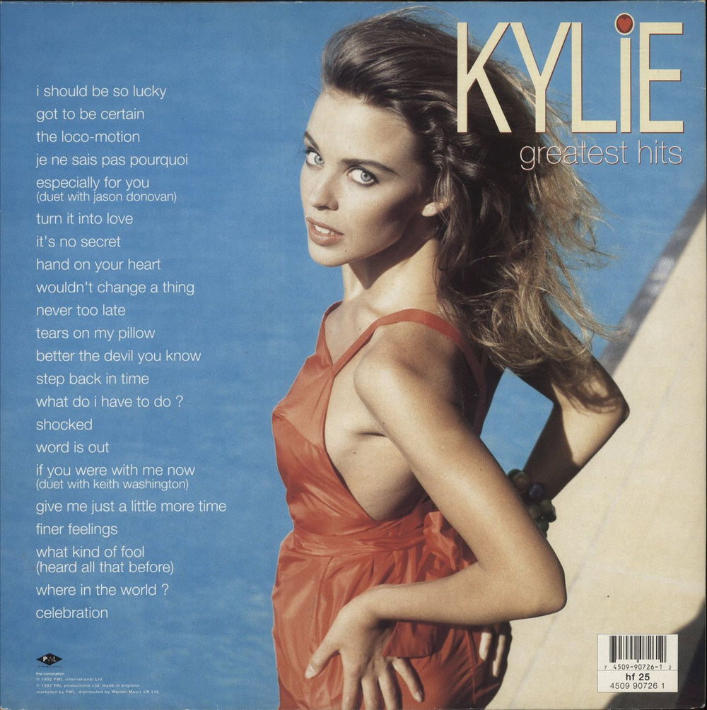 Kylie Minogue Greatest Hits - EX UK 2-LP vinyl record set (Double LP Album) 745099072612