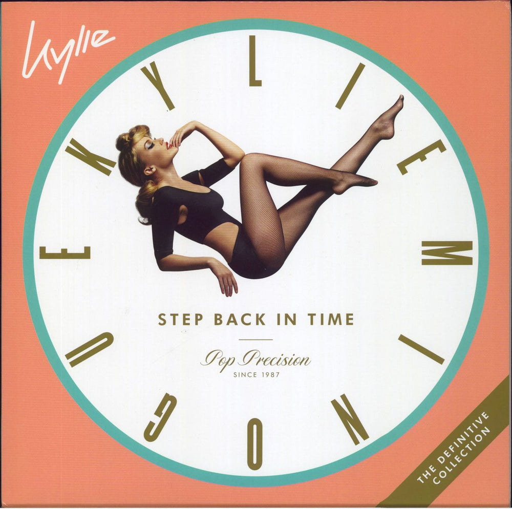 Kylie Minogue Step Back In Time: The Definitive Collection - Mint Green Vinyl UK Promo 2-LP vinyl record set (Double LP Album) BMGCAT385DLPXX