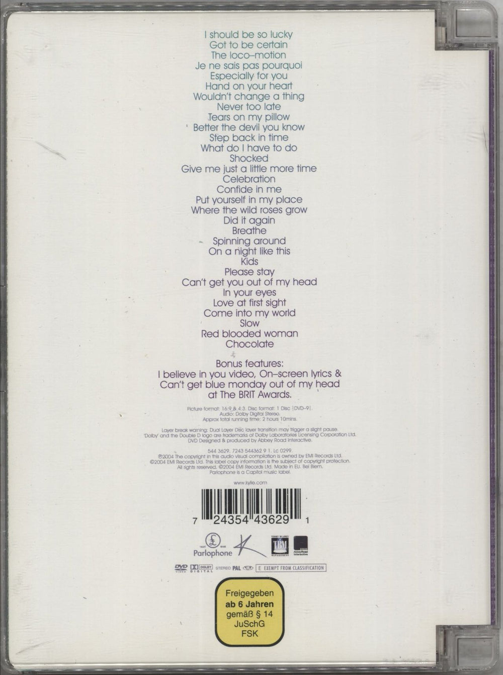 Kylie Minogue Ultimate Kylie UK DVD 724354436291