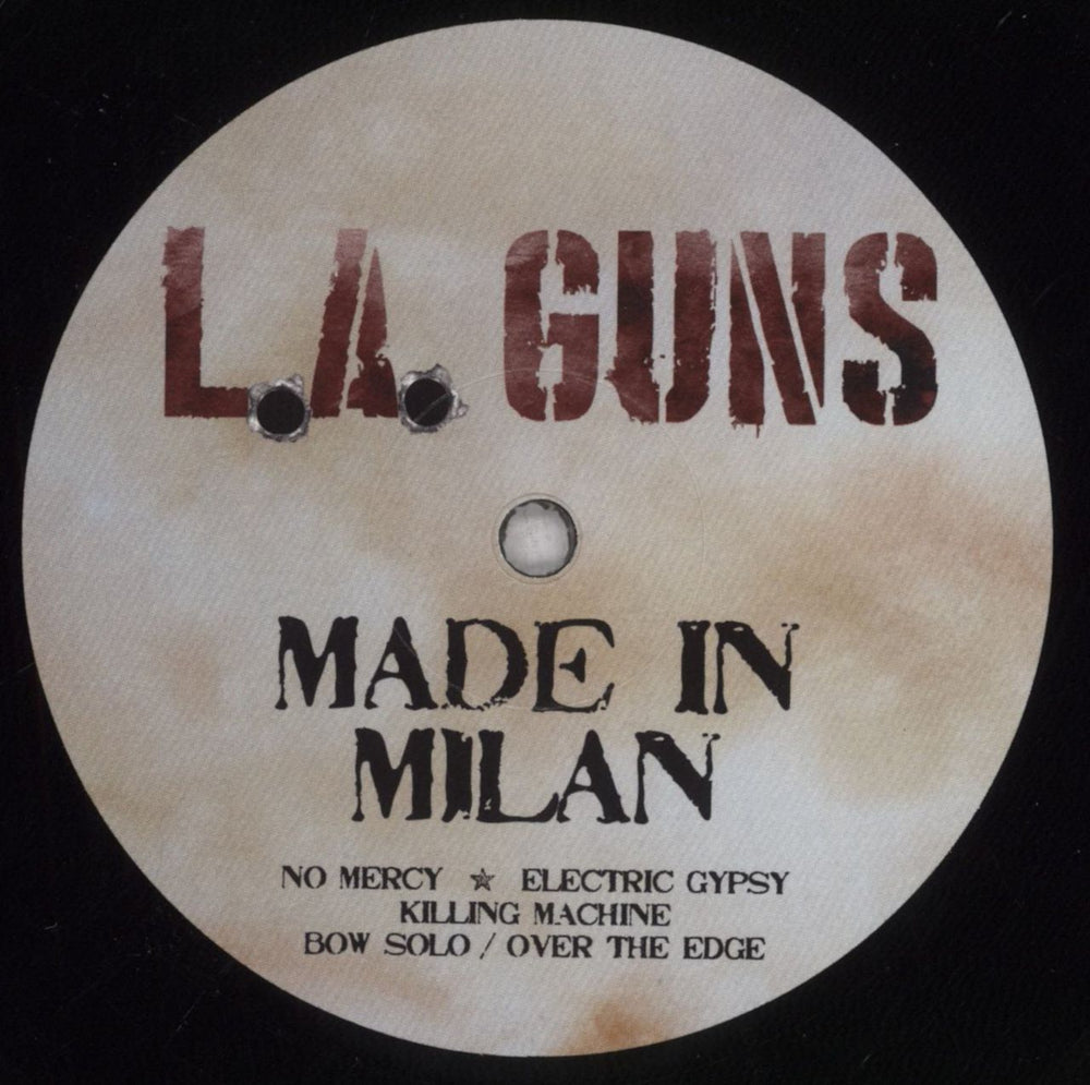 L.A. Guns Made In Milan UK 2-LP vinyl record set (Double LP Album) LAG2LMA839506