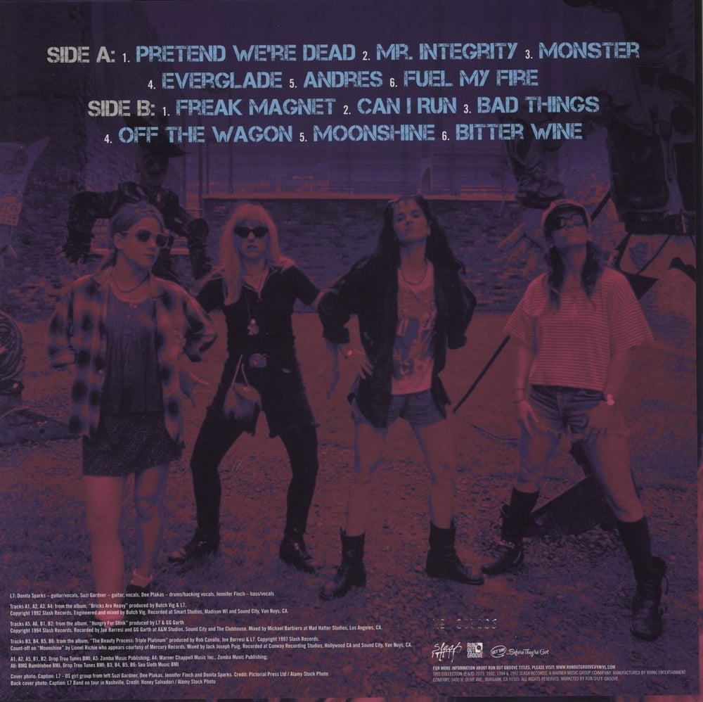 L7 Best Of The Slash Years - Green Slime Vinyl US vinyl LP album (LP record) 081227923440