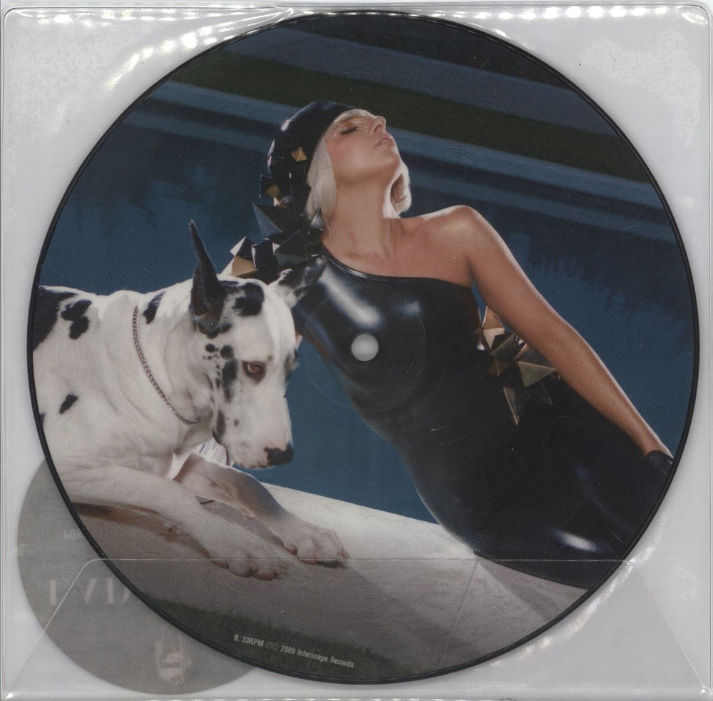 Lady Gaga Poker Face UK 7" vinyl picture disc (7 inch picture disc single) 602527034584