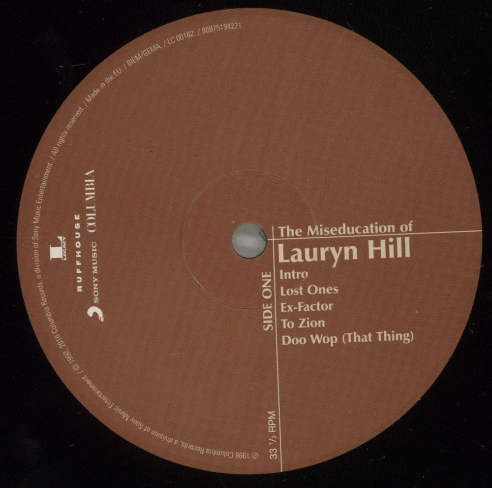 Lauryn Hill The Miseducation Of Lauryn Hill - 180gm - EX UK 2-LP vinyl record set (Double LP Album) L-H2LTH879645
