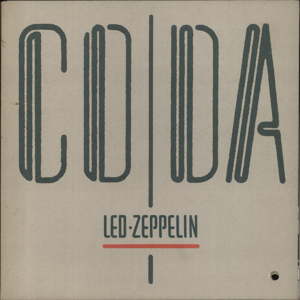 Led Zeppelin Coda - EX US vinyl LP album (LP record) 90051-1