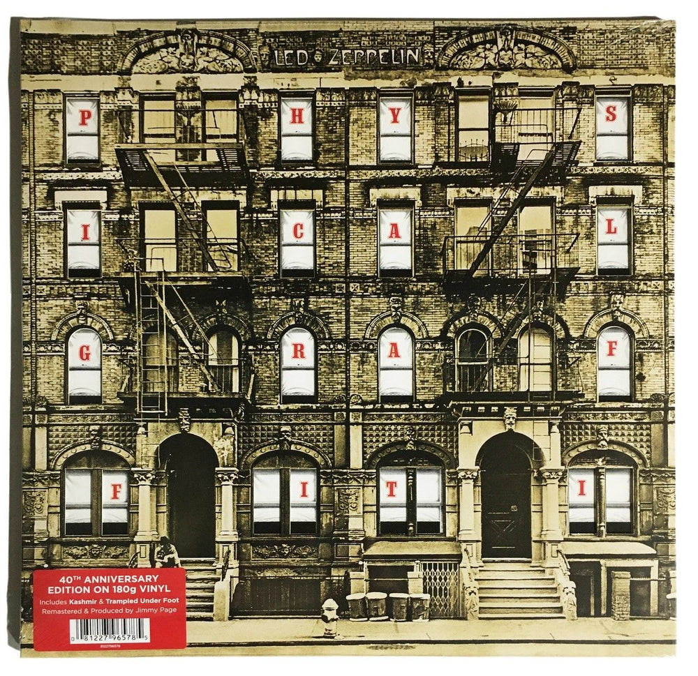 Led Zeppelin Physical Graffiti - 40th Anniversary Remastered 180 Gram - Sealed UK 2-LP vinyl record set (Double LP Album) 8122796578