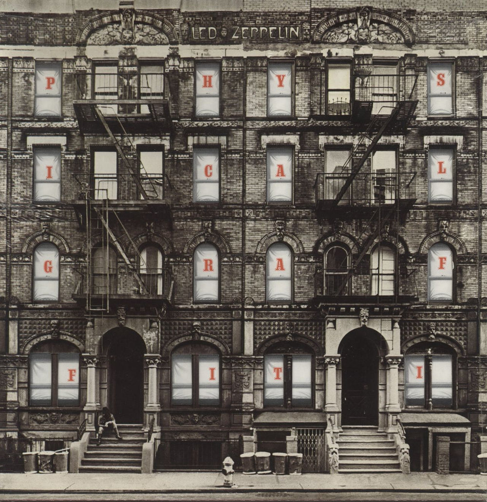 Led Zeppelin Physical Graffiti - 80s Two Misspellings German 2-LP vinyl record set (Double LP Album) SSK89400