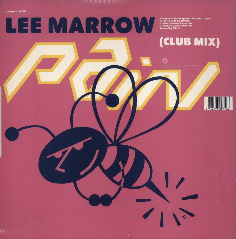 Lee Marrow Movin' / Pain UK 12" vinyl single (12 inch record / Maxi-single) 5014524025567