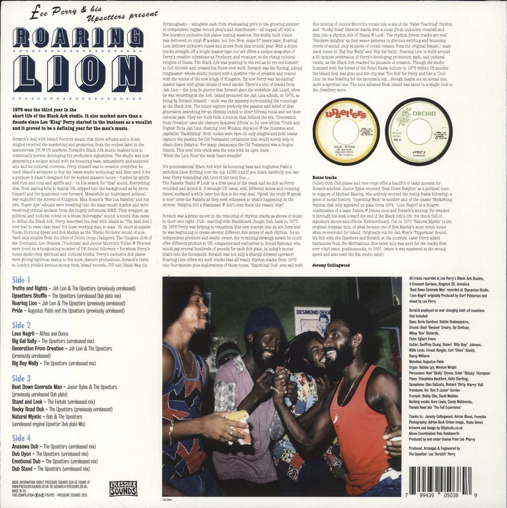 Lee Perry Roaring Lion UK 2-LP vinyl record set (Double LP Album) 799439050389