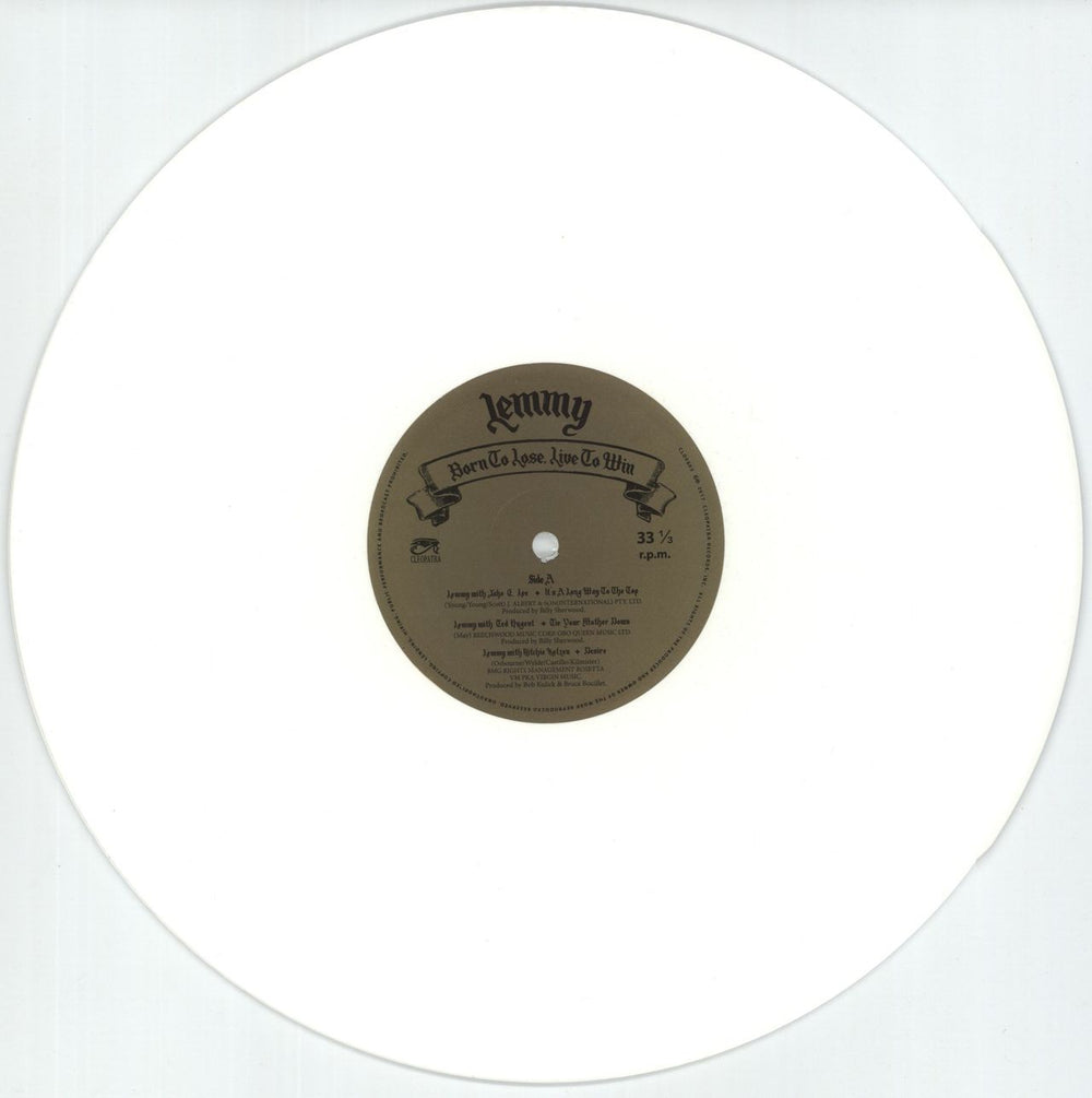 Lemmy Born To Lose, Live To Win US vinyl LP album (LP record) LMMLPBO872275