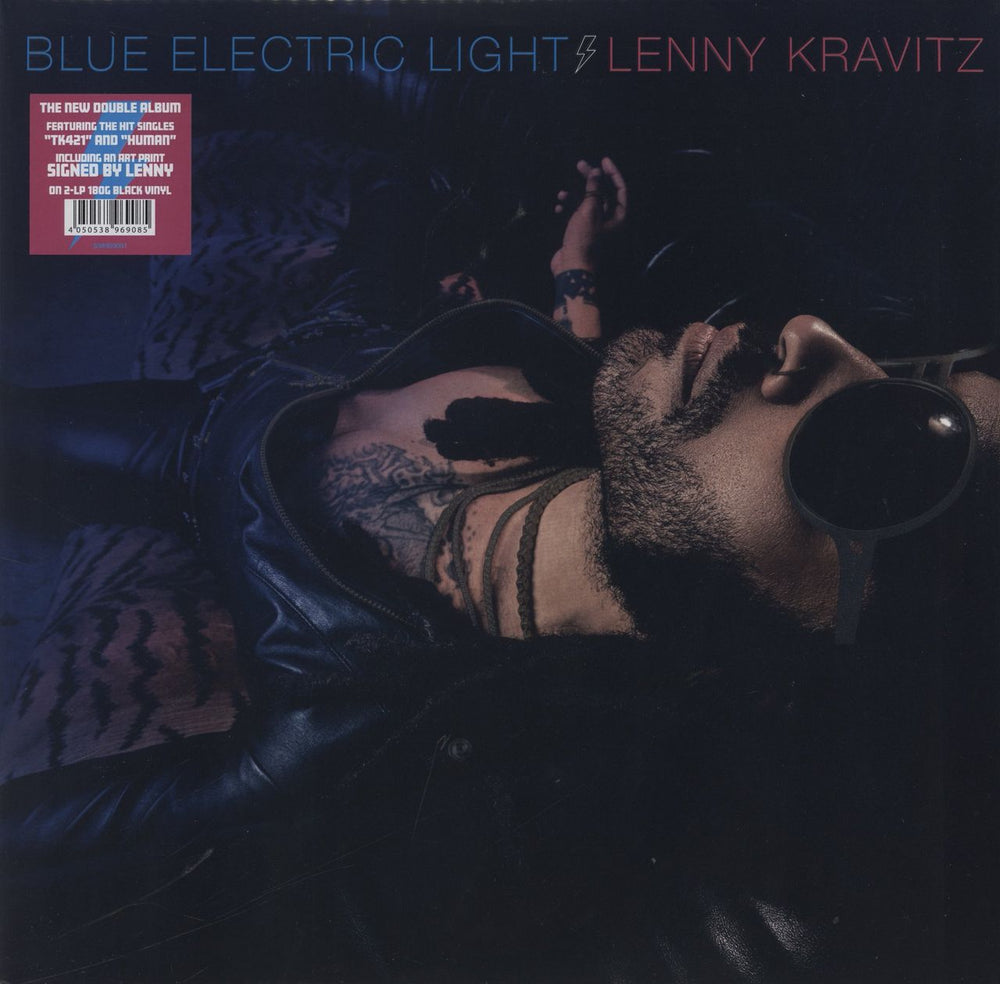 Lenny Kravitz Blue Electric Light - 180 Gram Vinyl + Autographed Insert UK 2-LP vinyl record set (Double LP Album) BGDE-66078-LP