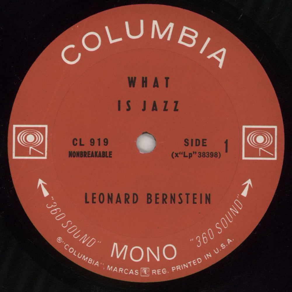 Leonard Bernstein What Is Jazz US vinyl LP album (LP record) 5LBLPWH862578