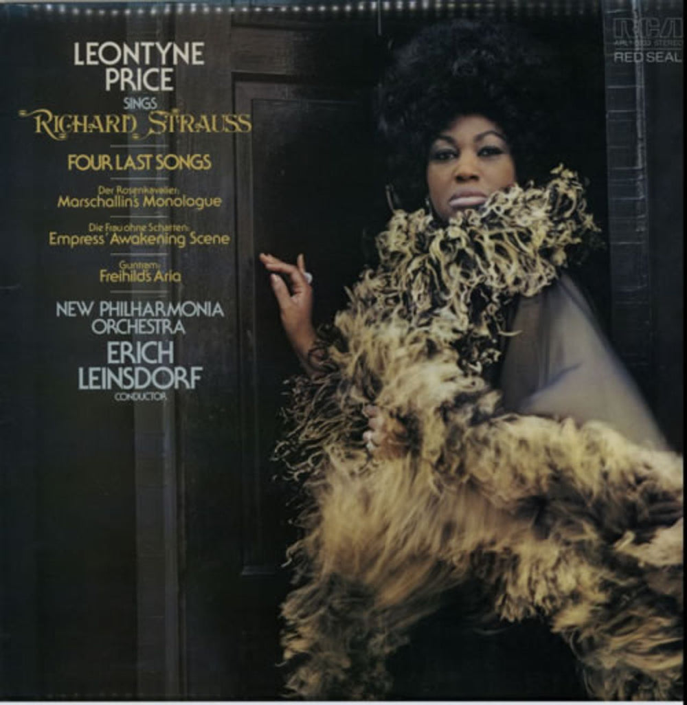 Leontyne Price Sings Richard Strauss UK vinyl LP album (LP record) ARL10333