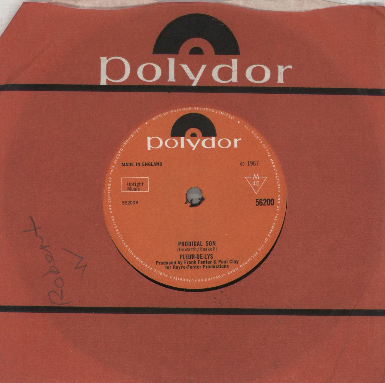 Les Fleur De Lys I Can See A Light - solid UK 7" vinyl single (7 inch record / 45)