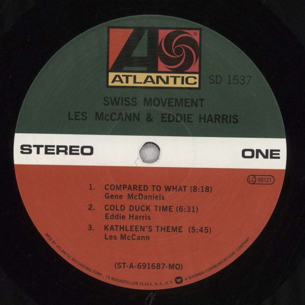 Les McCann Swiss Movement - 180g German vinyl LP album (LP record) L~MLPSW842659