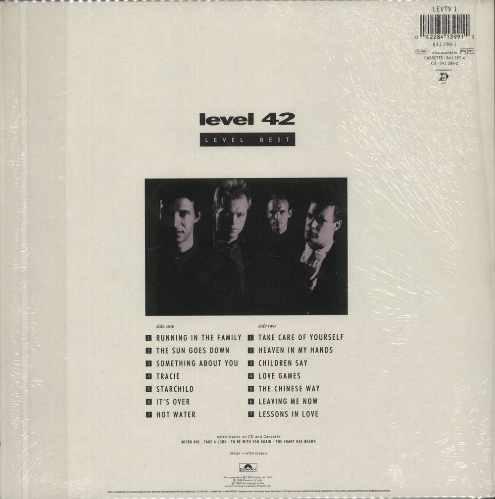 Level 42 Level Best - Hype Sticker - shrink Dutch vinyl LP album (LP record) 042284139915