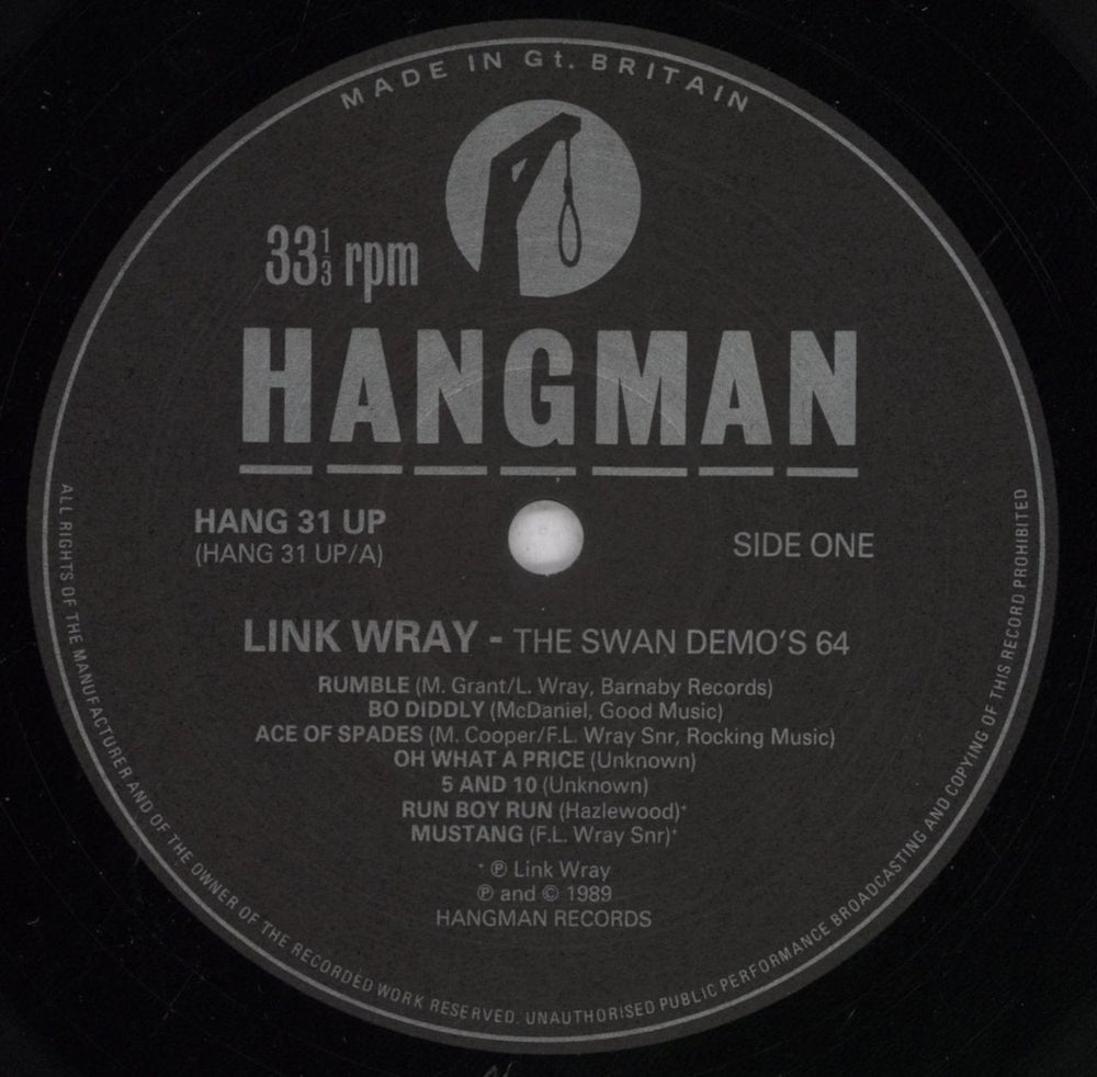 Link Wray The Swan Demo's '64 UK vinyl LP album (LP record) INKLPTH839159