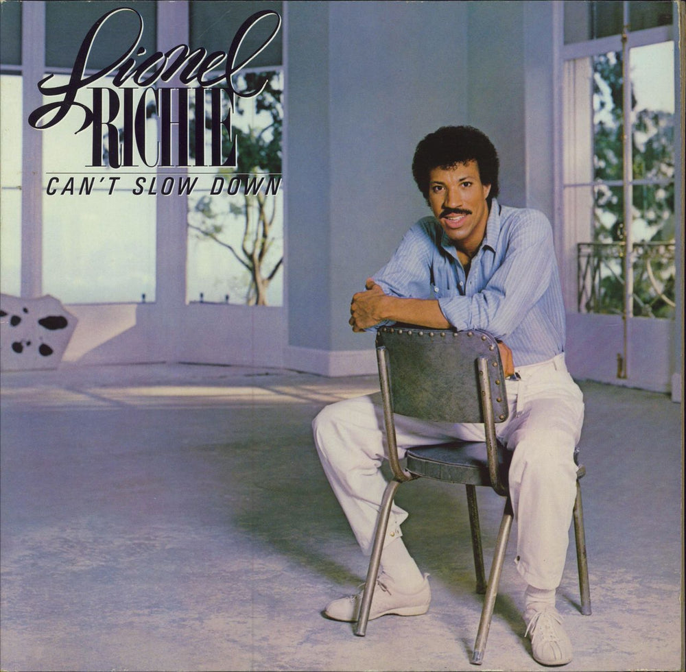 Lionel Richie Can't Slow Down UK vinyl LP album (LP record) ZL72020