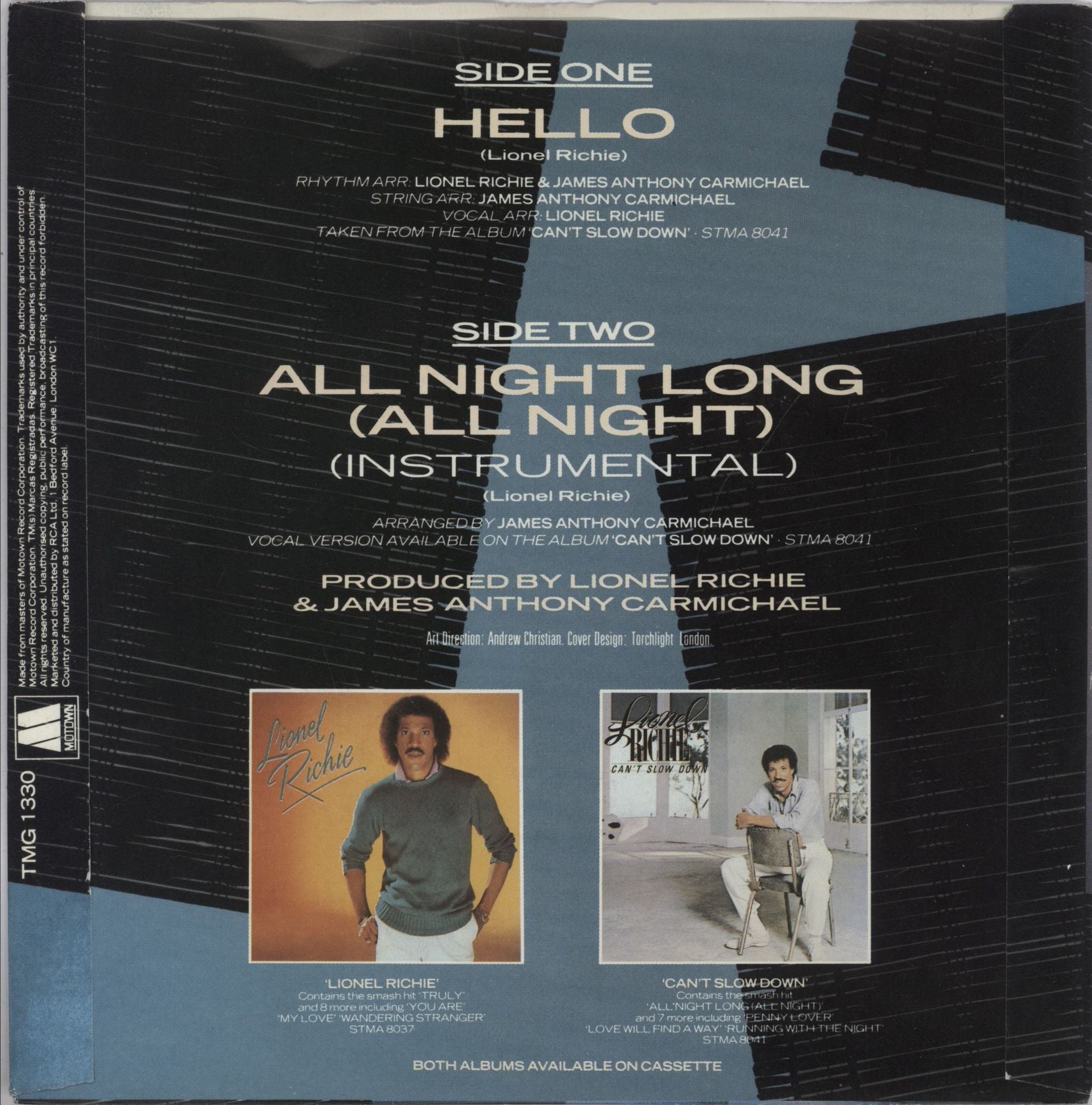 Lionel Richie Hello - P/S - Solid UK 7\" vinyl single (7 inch record / 45)
