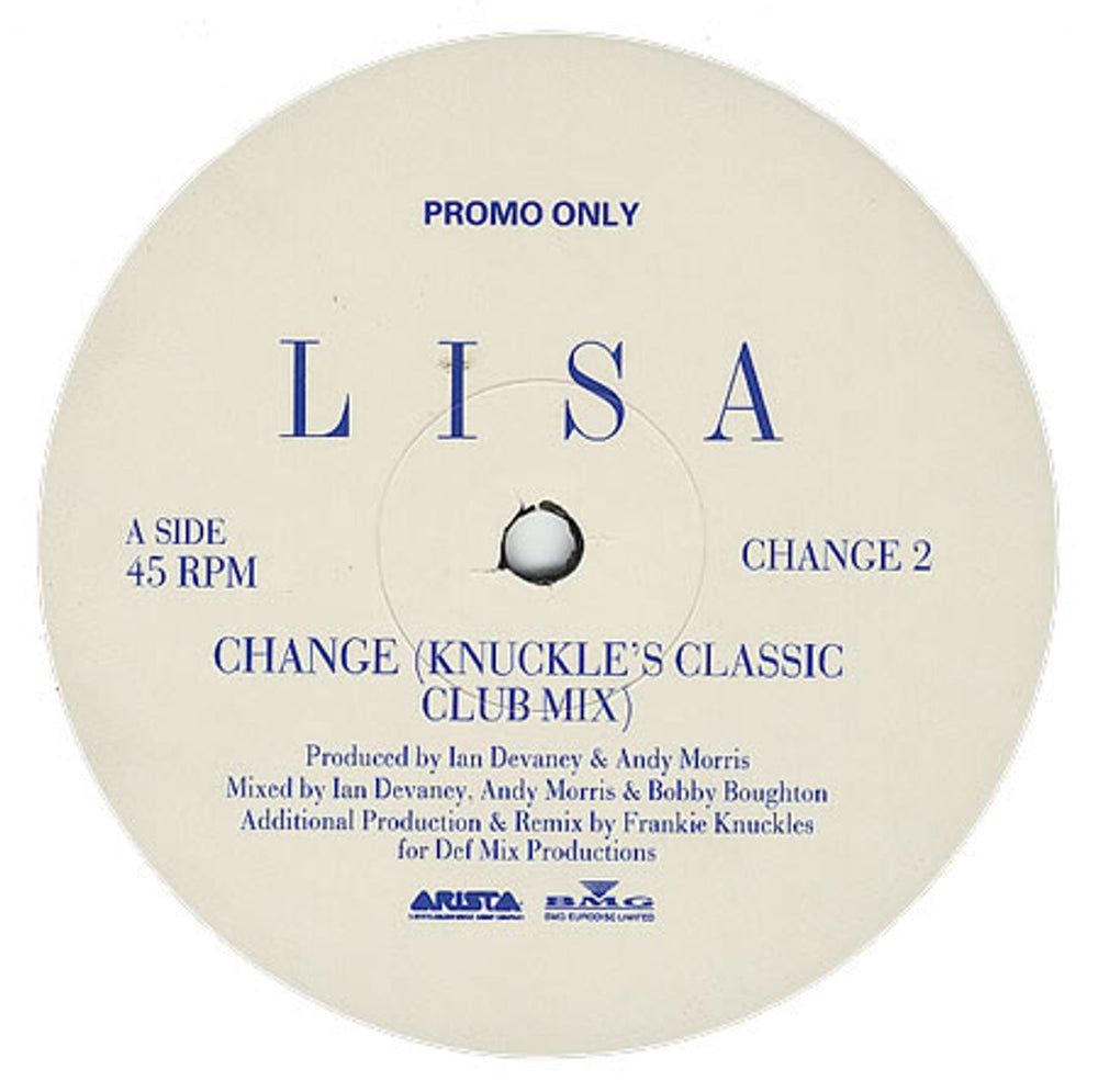 Lisa Stansfield Change UK Promo 12" vinyl single (12 inch record / Maxi-single) CHANGE2
