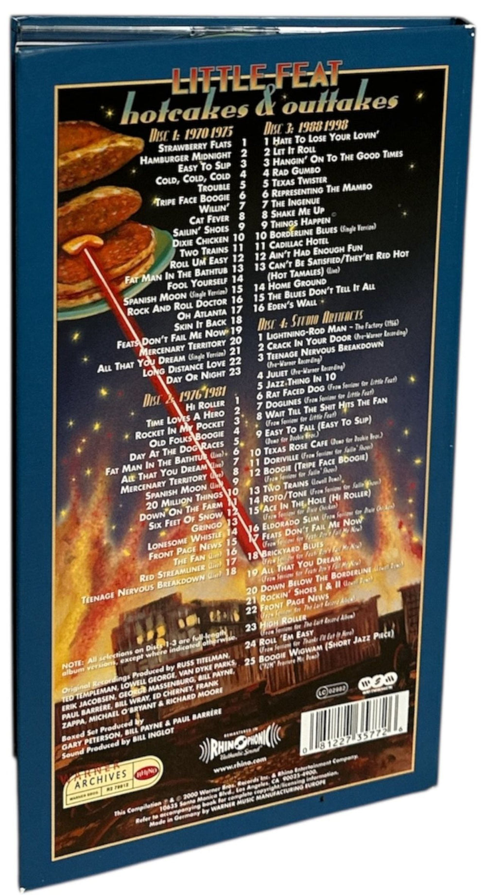 Little Feat Hotcakes & Outtakes UK box set 081227357726