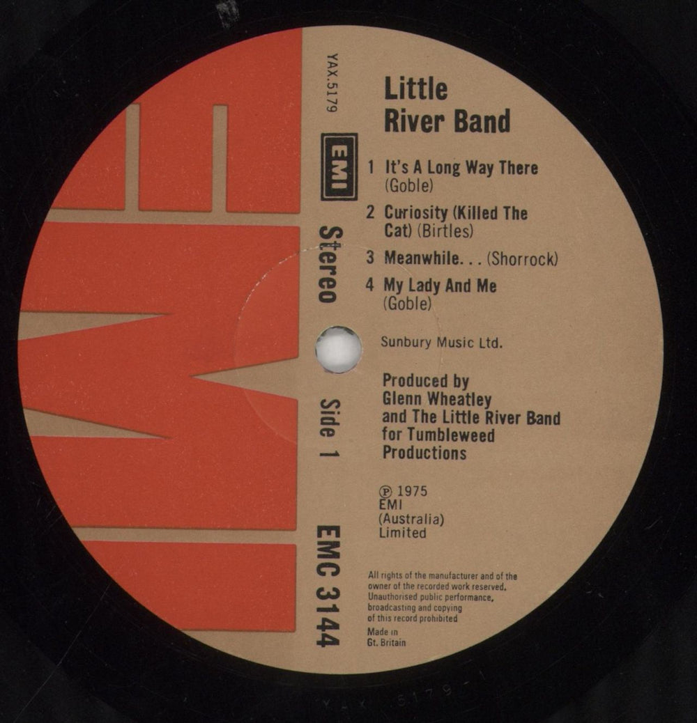 Little River Band Little River Band UK vinyl LP album (LP record) LRBLPLI337185