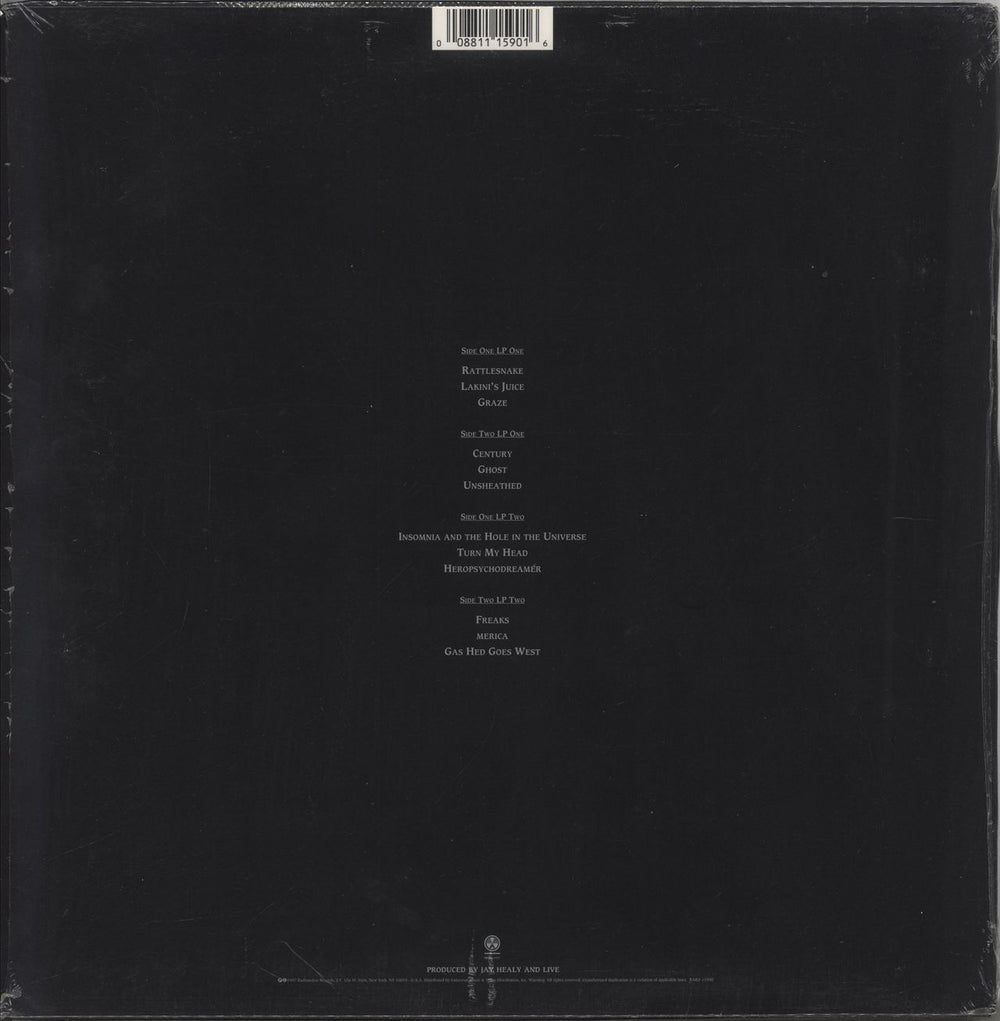 Live Secret Samadhi - Clear Vinyl US 2-LP vinyl record set (Double LP Album) 008811159016