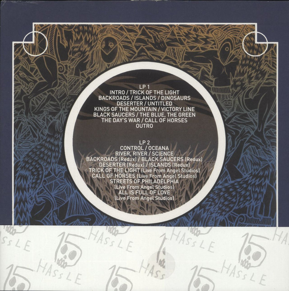 Lonely The Brave The Day's War - Crystal Clear & Turquoise + Belly Band - EX UK 2-LP vinyl record set (Double LP Album) 5060626462427