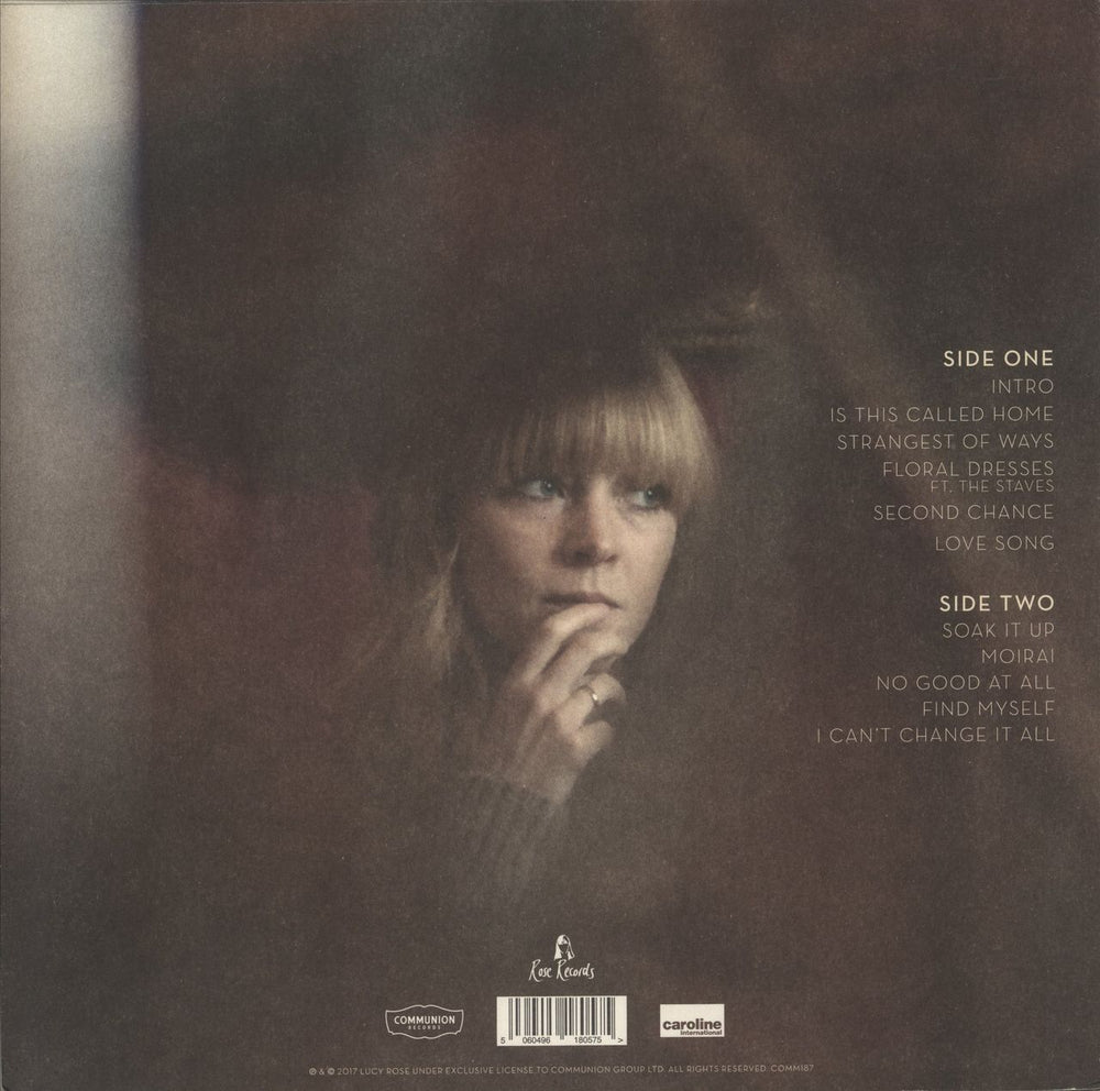 Lucy Rose Something's Changing - Autographed UK vinyl LP album (LP record) 5060496180575