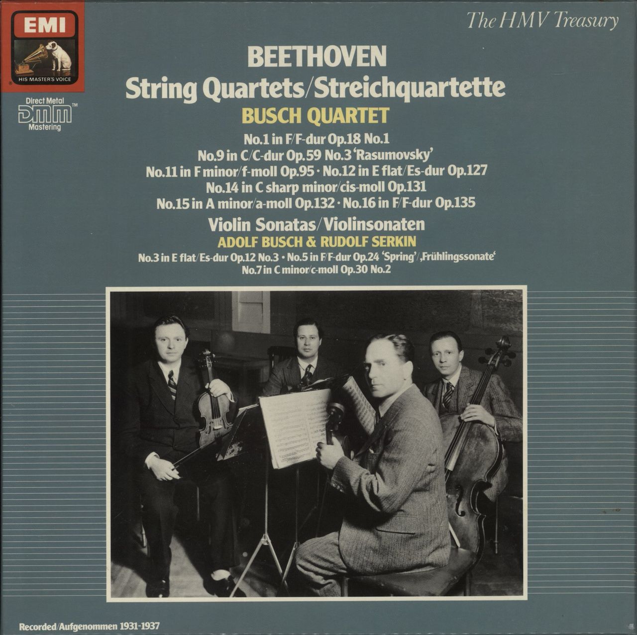 Ludwig Van Beethoven String Quartets German Vinyl Box Set EX1372903063