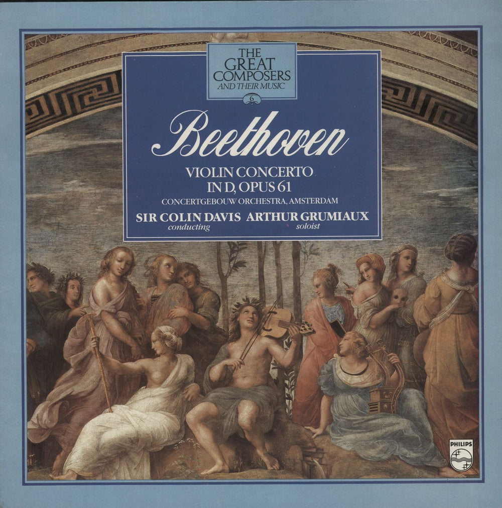 Ludwig Van Beethoven Violin Concerto in D, Opus 6 UK vinyl LP album (LP record) 410483-1