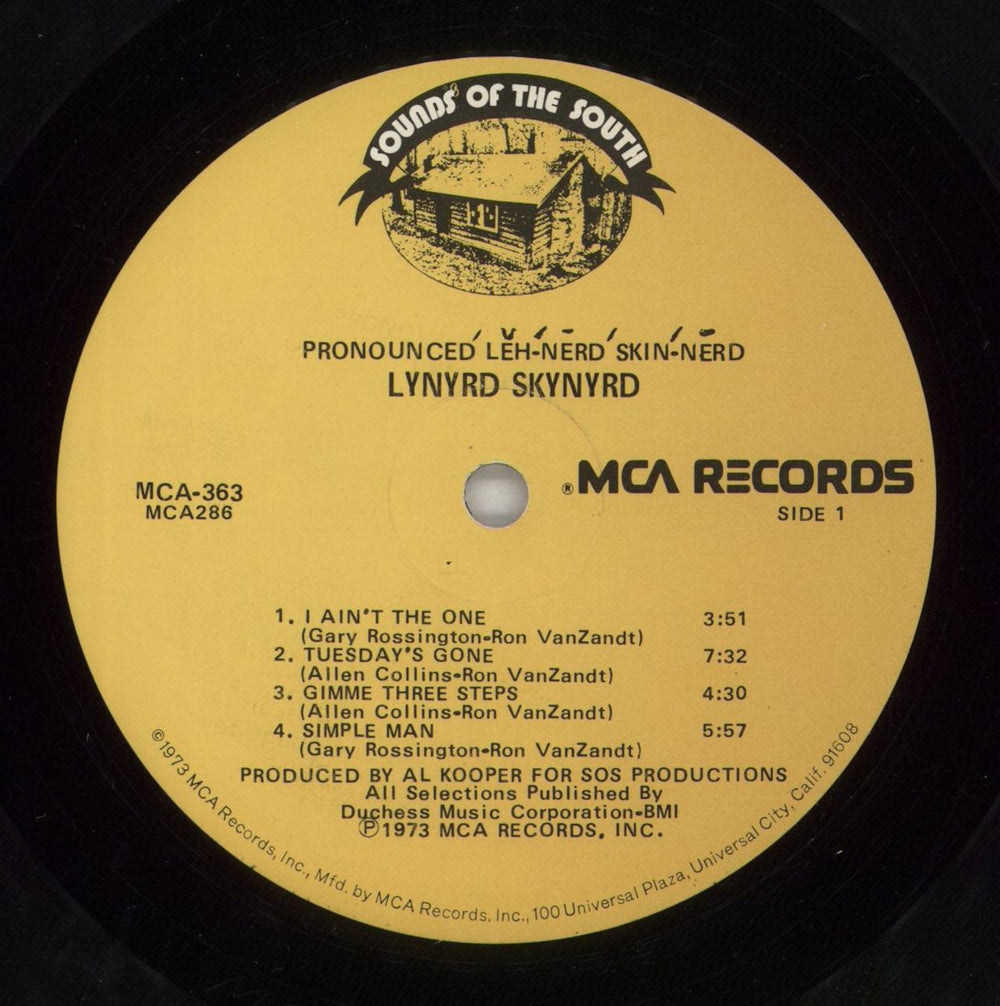 Lynyrd Skynyrd Pronounced Leh-nerd Skin-nerd - 1st - VG US vinyl LP album (LP record) LRDLPPR865413