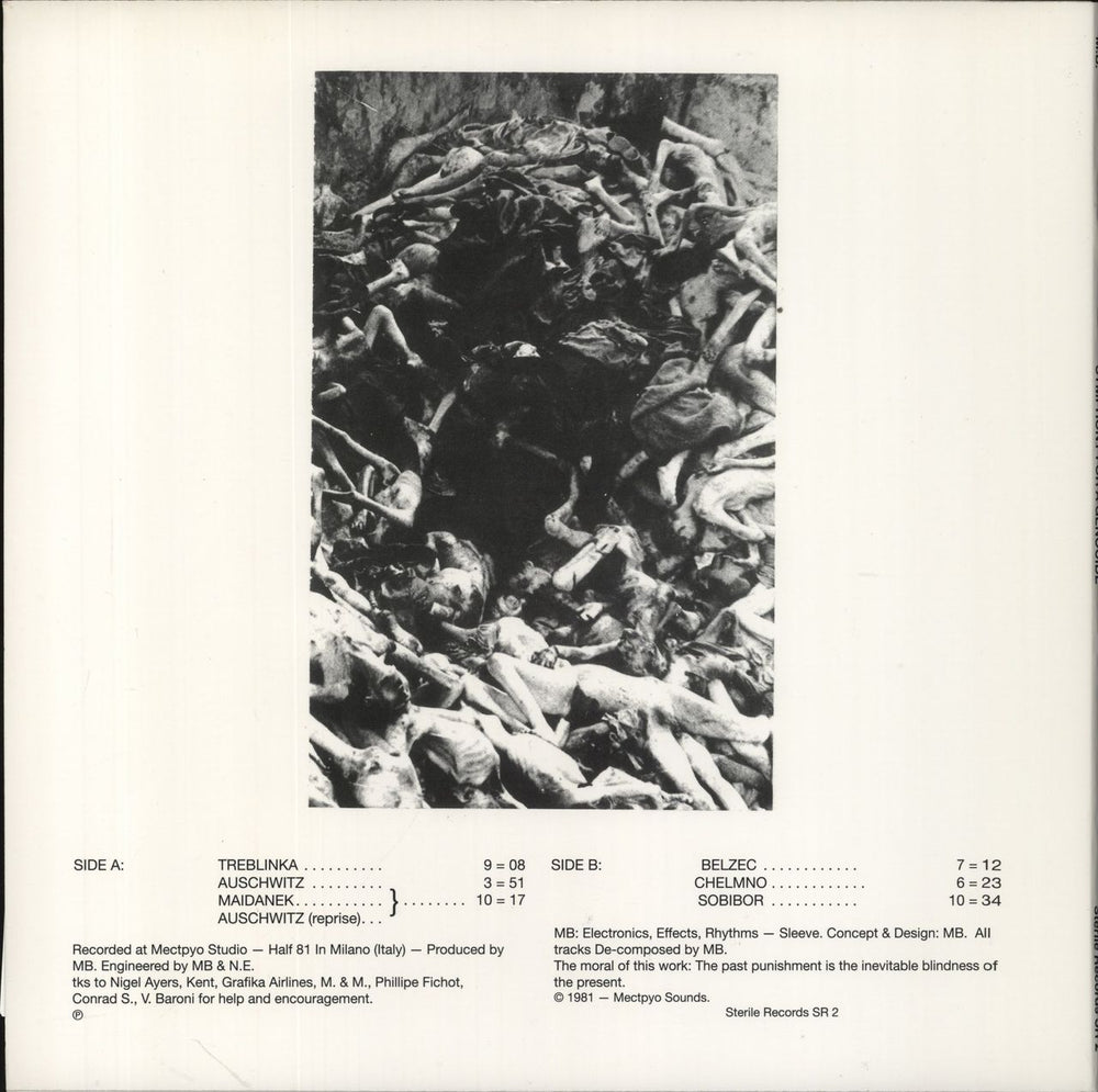 M.B. Symphony For A Genocide UK vinyl LP album (LP record)