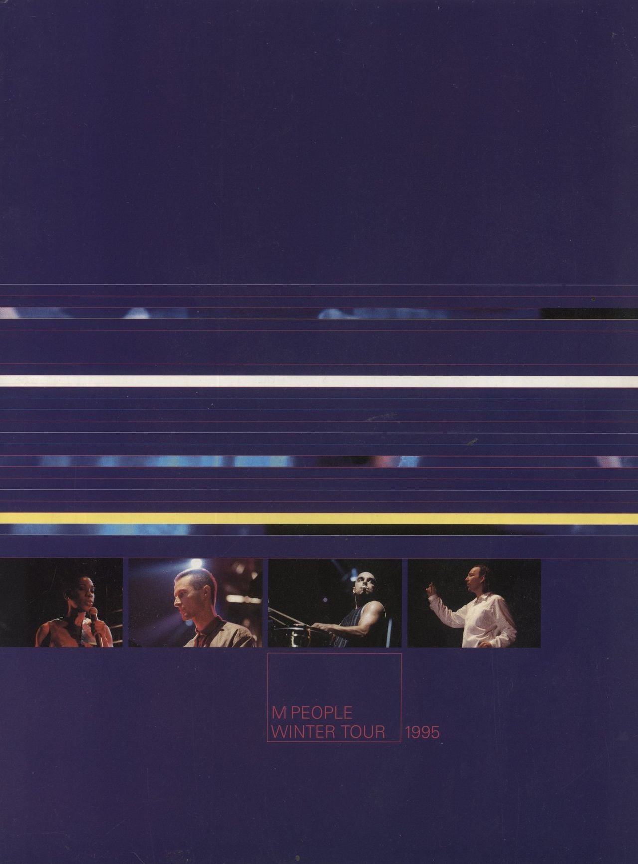 M-People Winter Tour 1995 UK tour programme TOUR PROGRAMME