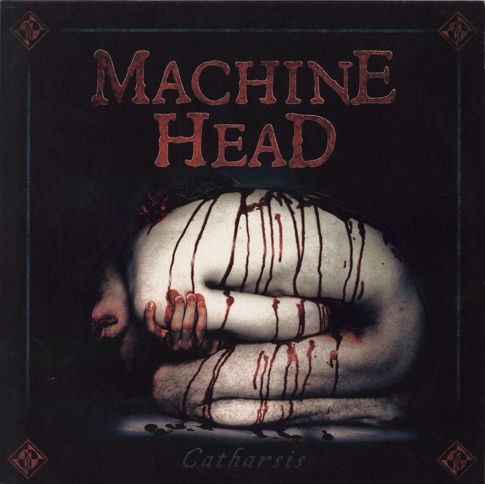 Machine Head Catharsis - Clear with Red Splatter German 2-LP vinyl record set (Double LP Album) NE 3519-1