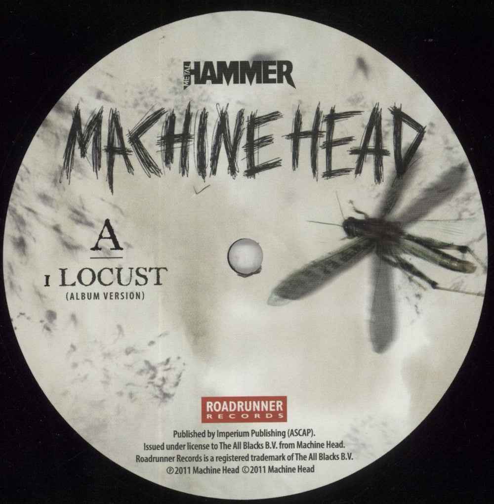 Machine Head Locust UK 10" vinyl single (10 inch record) MHE10LO668789