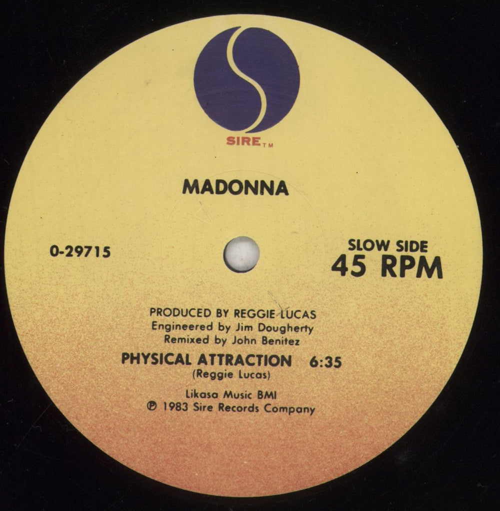 Madonna Burning Up - EX US 12" vinyl single (12 inch record / Maxi-single) MAD12BU729195