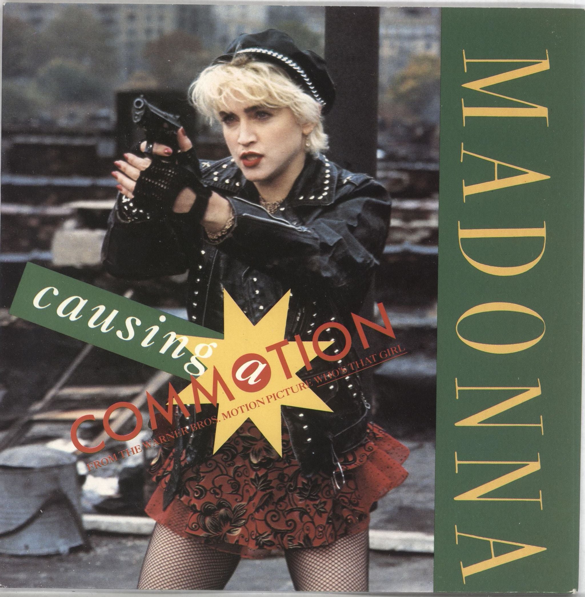 Madonna Causing A Commotion - Solid - Card Sleeve UK 7\" vinyl single (7 inch record / 45) W8224